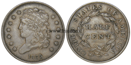 USA - Half cent 1835 Testa della Libertà
