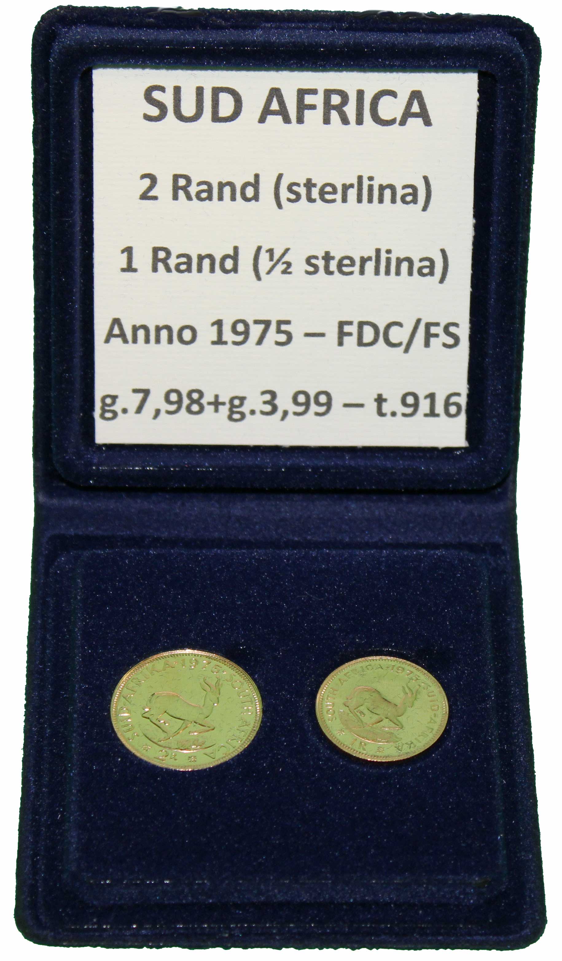 sud Africa 2 e 1 rand oro