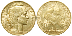 Francia - 20 Franchi oro 1904 - marengo francese