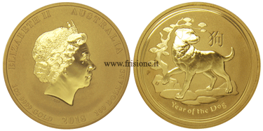 Australia - 100 Dollari 2018 - anno del cane