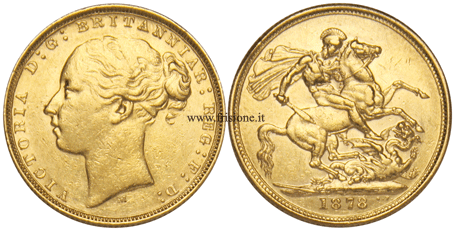 Australia - Vittoria - Sterlina oro 1878 M