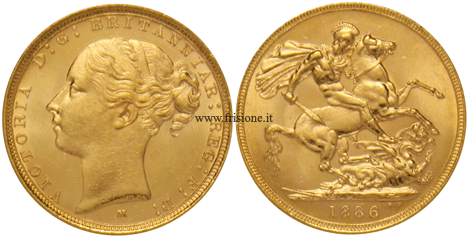 Australia - Vittoria - Sterlina oro 1886 M