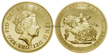 Gran Bretagna - Elisabetta II - 5 oro Sterline 2017
