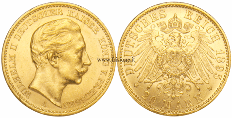 Germania Prussia 20 marchi 1895 A