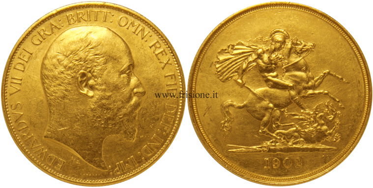 5 Sterline 1902, Gran Bretagna
