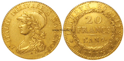 20 franchi anno 9 - marengo di marengo