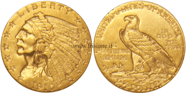 2 dollari e mezzo 1910 USA