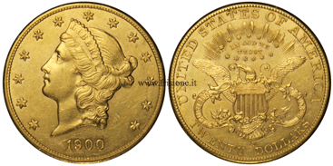 20 dollari 1900 liberty stati uniti 20 dollari oro 1908 liberty