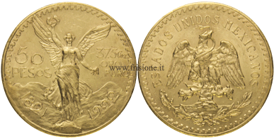 50 Pesos oro Messico detto messicano
