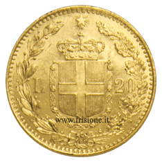 20 lire 1881 rovescio marengo italiano 1881 rovescio
