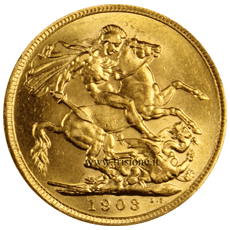 sterlina 1903 rovescio