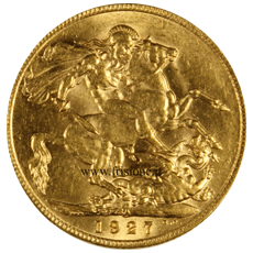 sterlina oro 1927 rovescio sterlina oro 1927 rovescio