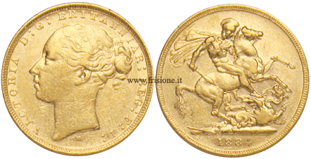 Australia Sterlina 1884 M