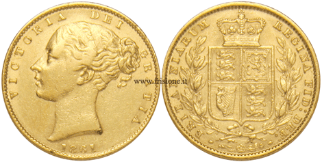 G. Bretagna sovrana 1861 stemmata