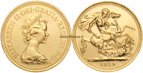 G. Bretagna Sterlina oro nuovo conio  1979