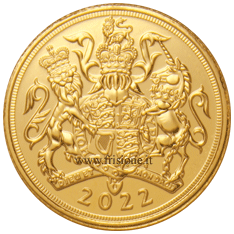 2022 sterlina oro rovescio
