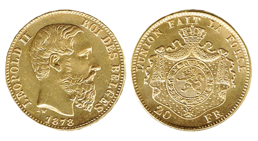 Belgio 20 franchi - Marengo Oro 