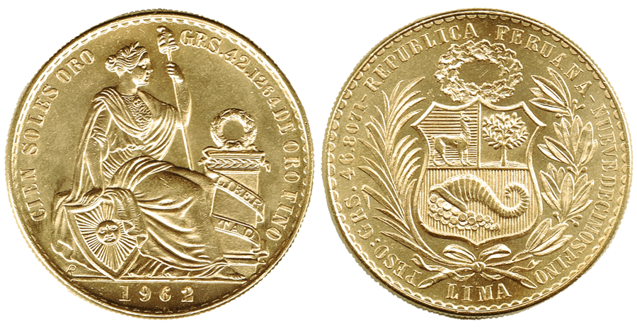 Peru 100 soles Oro