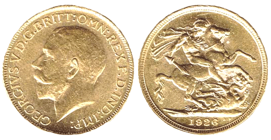 Sterlina Oro Vecchio Conio