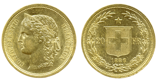Svizzera Marengo Oro 