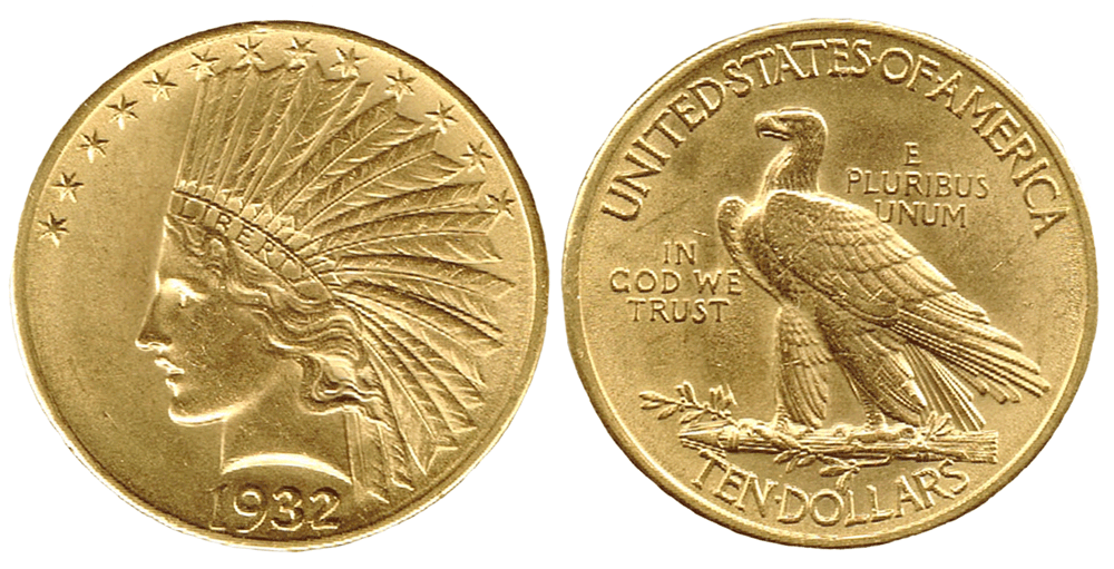 10 dollari Oro - Indiano