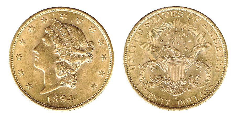 USA 20 dollari Oro